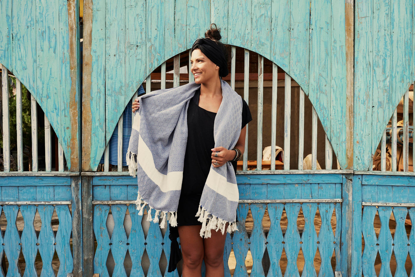 Hamam Towel Charlotte Blue by HAMAMISTA