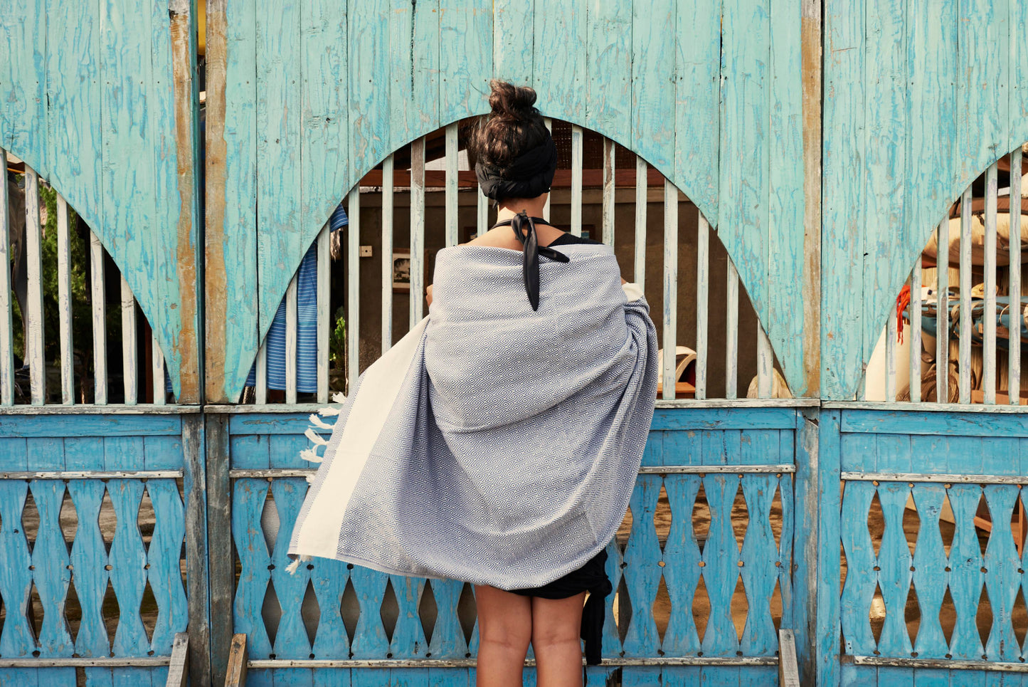 Hamam Towel Charlotte Blue by HAMAMISTA