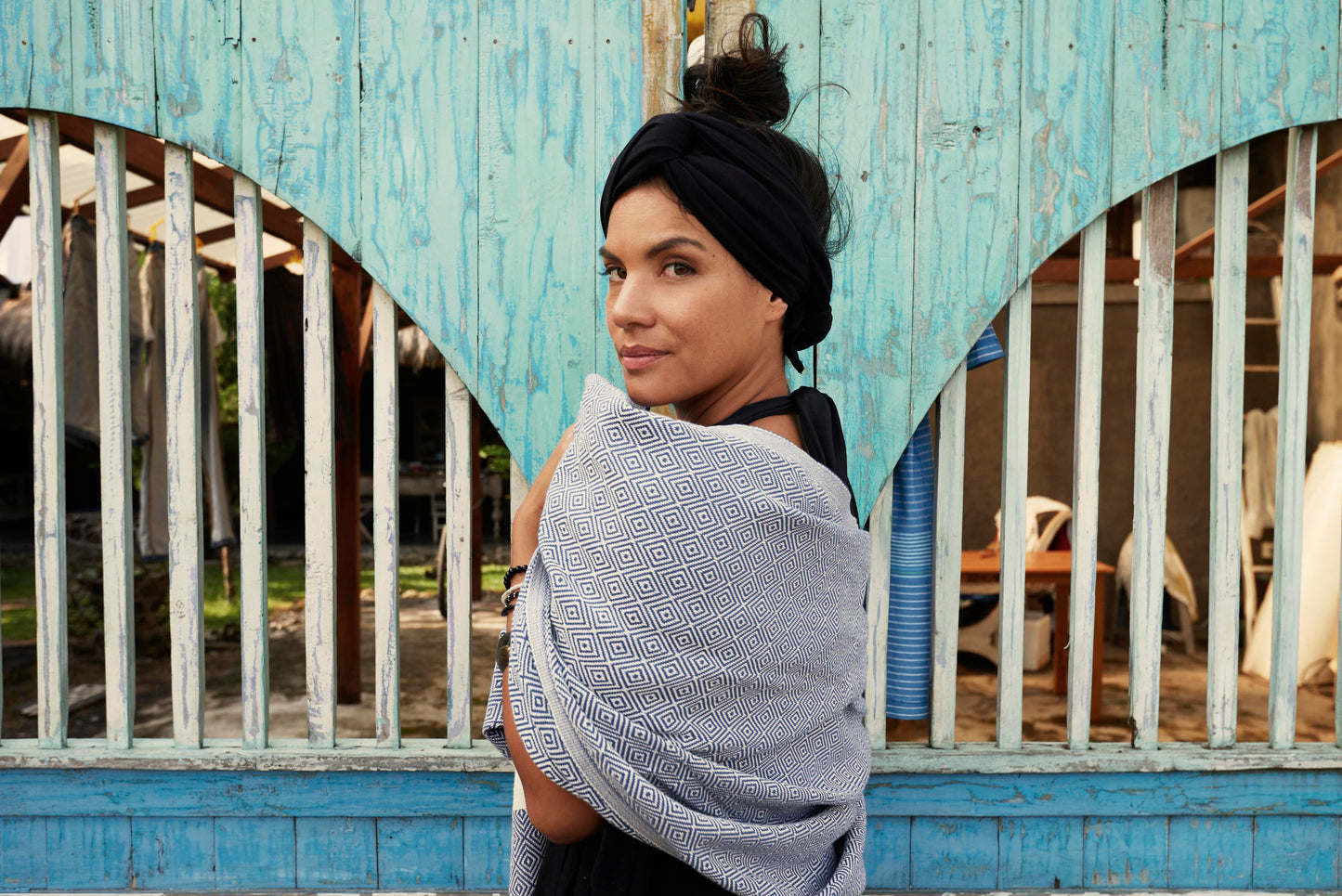 Hamam Towel Charlotte Blue by HAMAMISTA