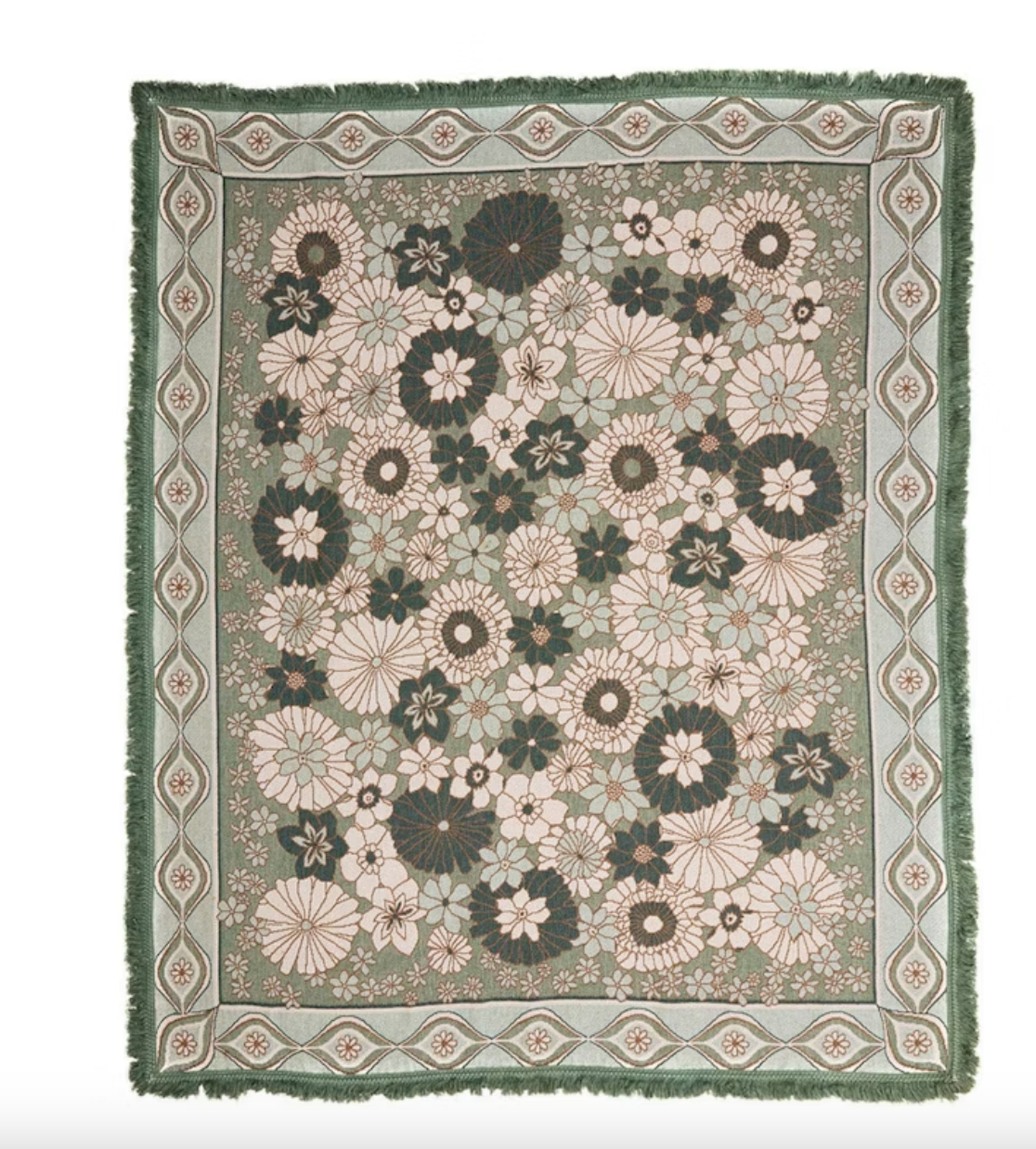 Wandering Folk Throw Peppermint by WANDERING FOLK