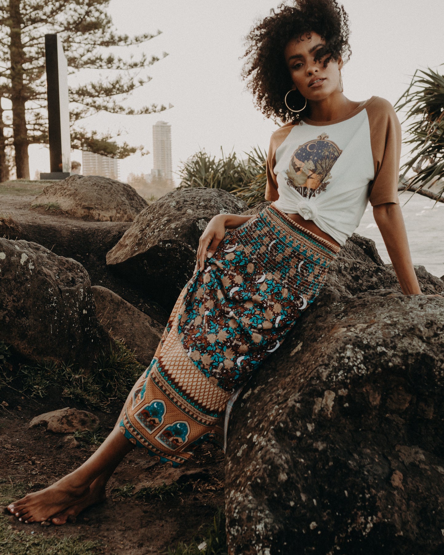 Ladies Split Skirt by CHASING RIVERS
