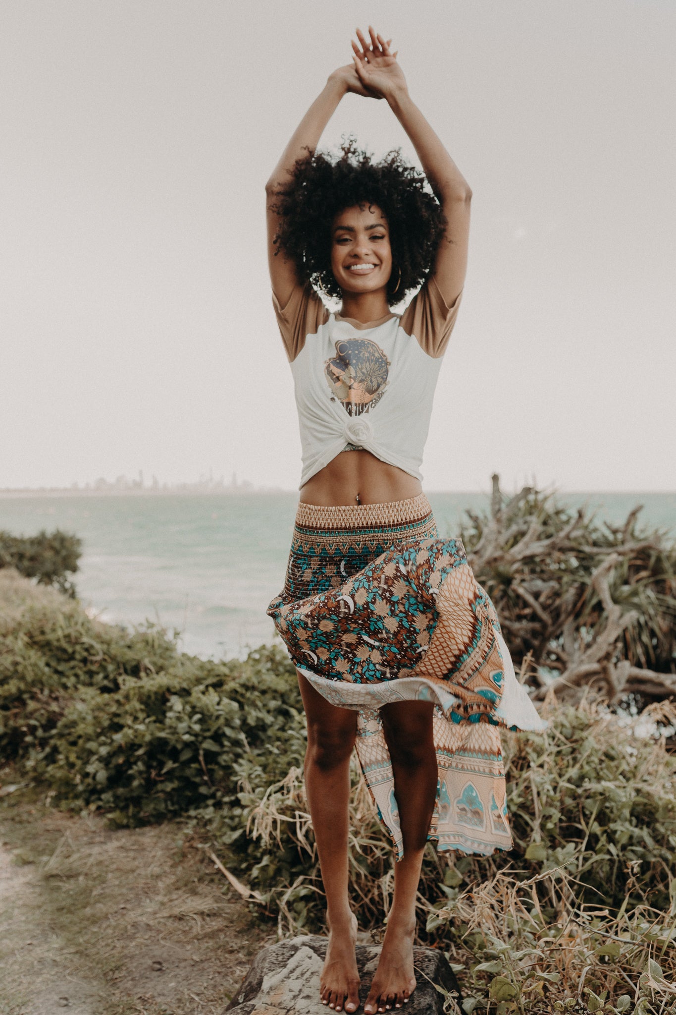 Ladies Split Skirt by CHASING RIVERS