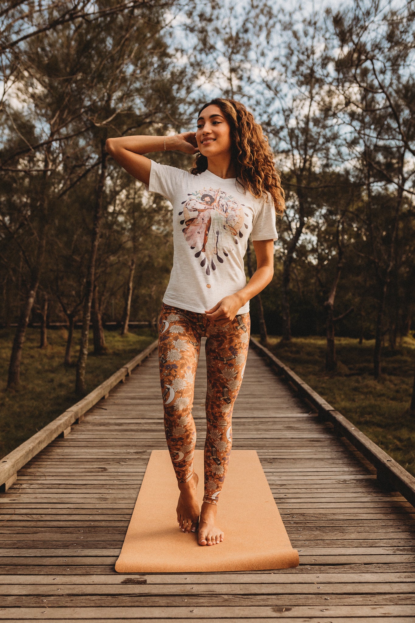 Leggings Diamond Skies Rust by CHASING RIVERS