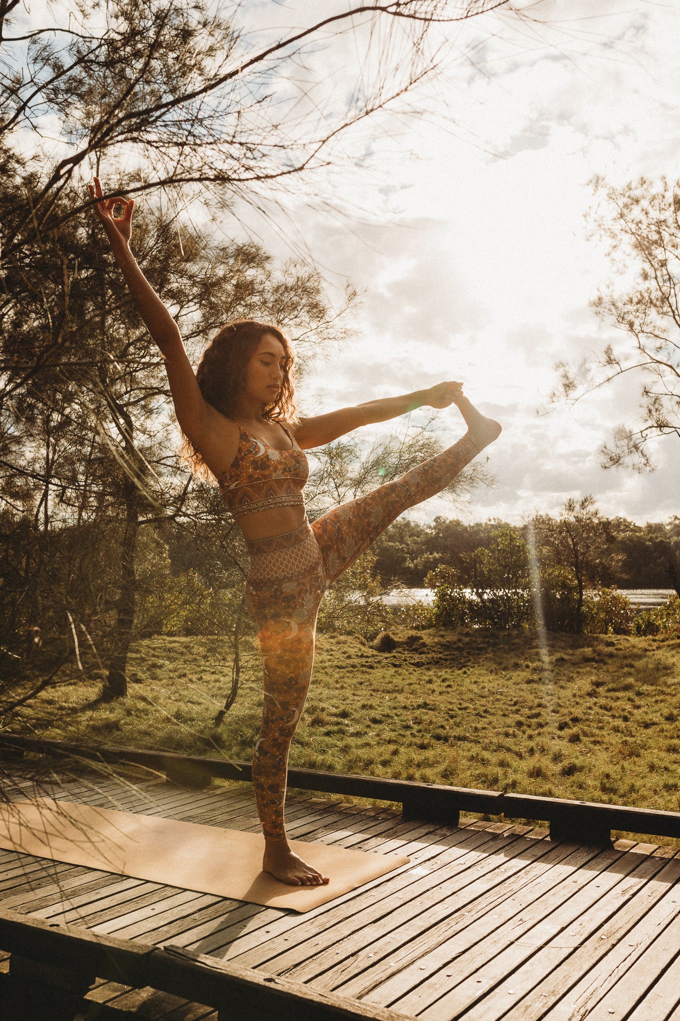 Leggings Diamond Skies Rust