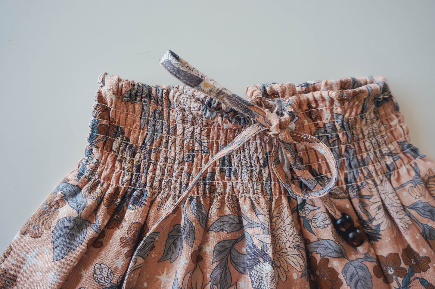 Linen Girls Skirt Diamond Skies by CHASING RIVERS