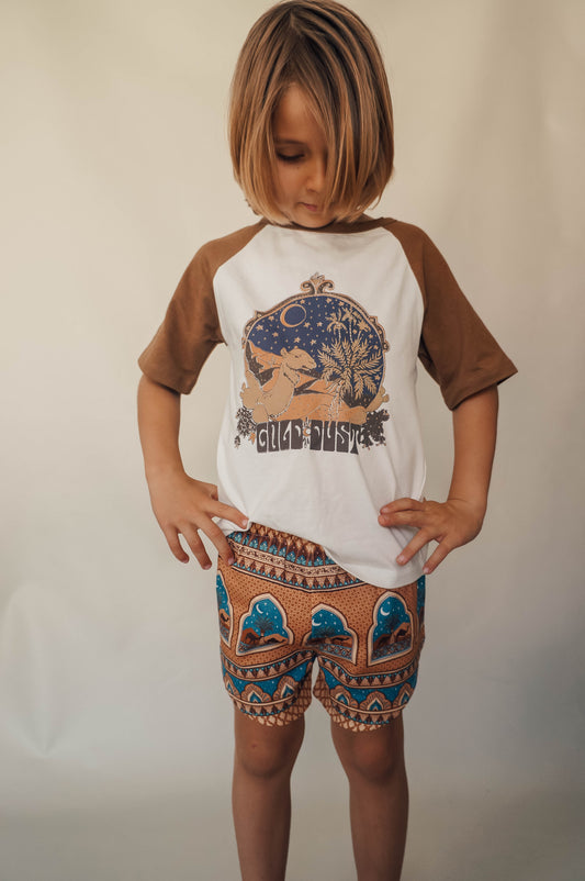 Gold Dust Raglan Tee by CHASING RIVERS