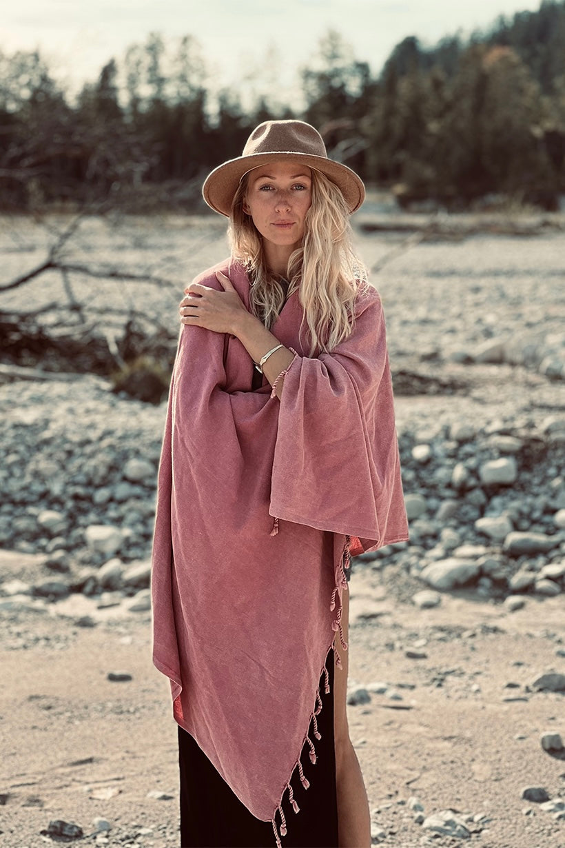 Hamam Towel Lale Foamy Pink by HAMAMISTA