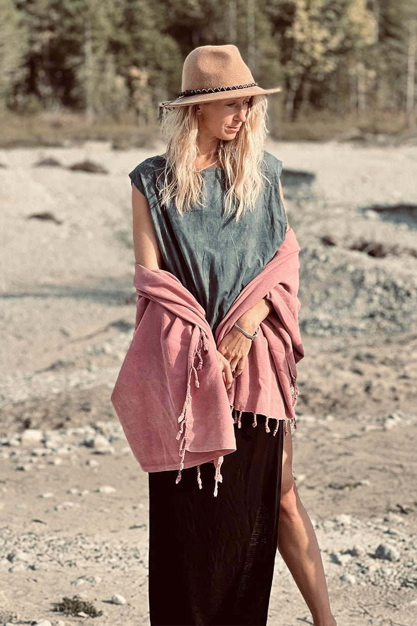Hamam Towel Lale Foamy Pink by HAMAMISTA