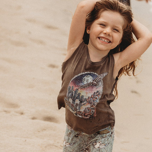Wild Fox Singlet by CHASING RIVERS
