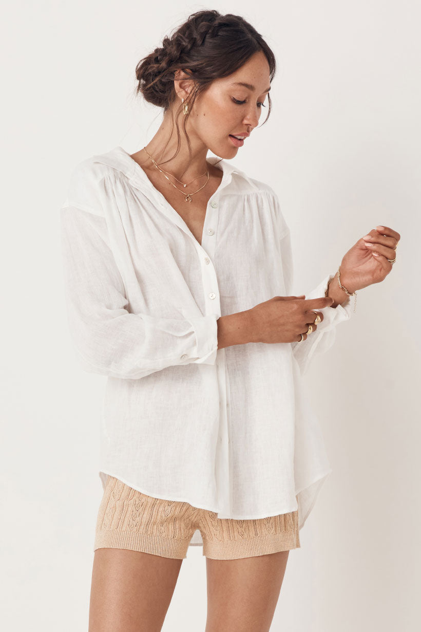 Basic Linen Blouse