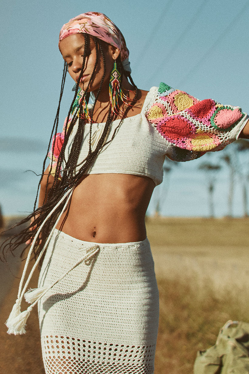 Let The Sunshine In Crochet Top by SPELL