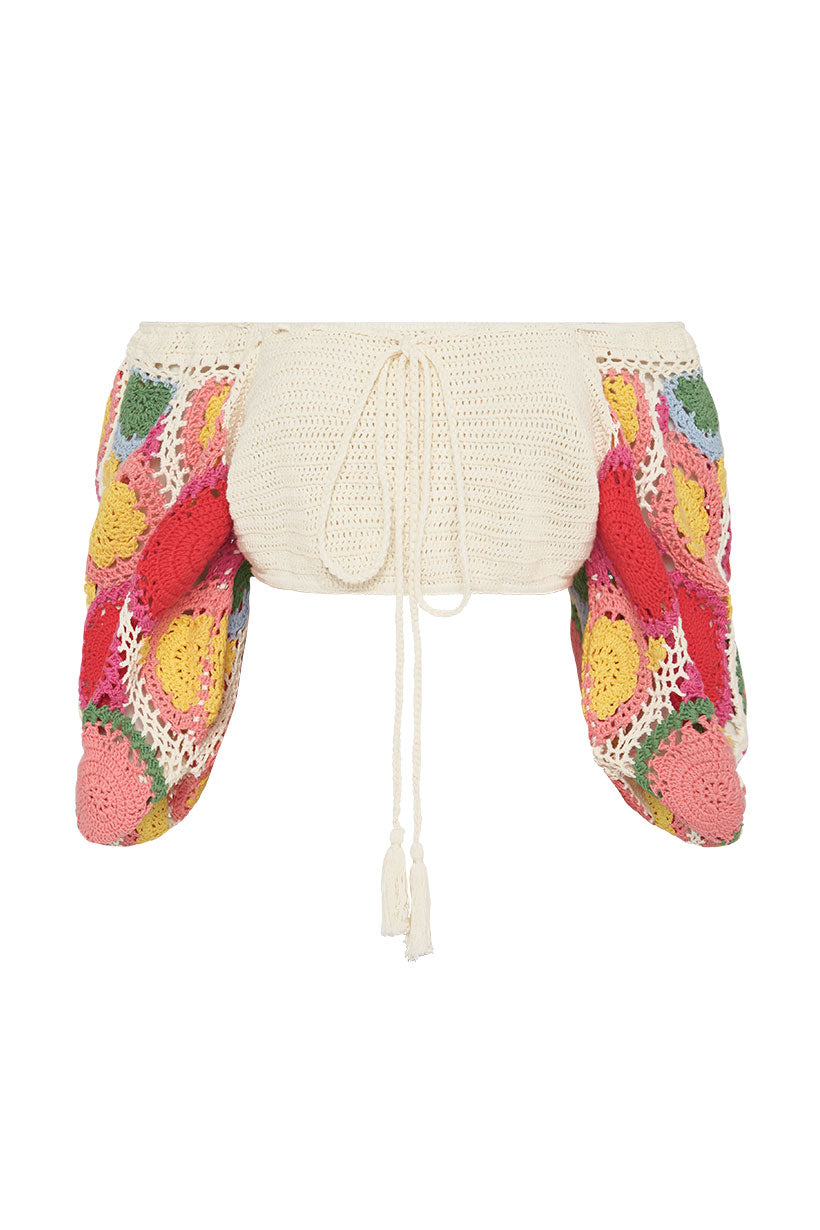 Let The Sunshine In Crochet Top by SPELL