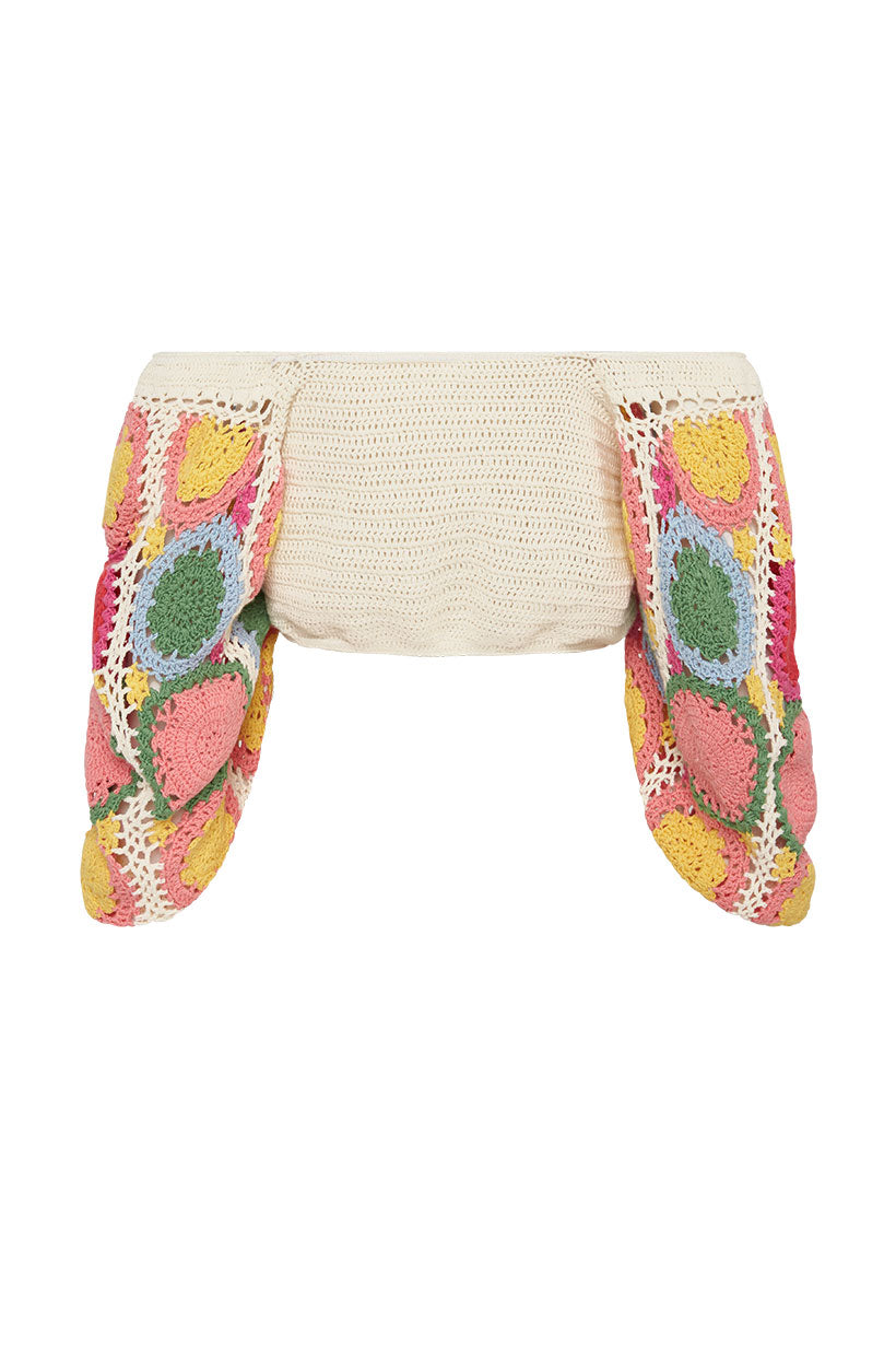 Let The Sunshine In Crochet Top by SPELL