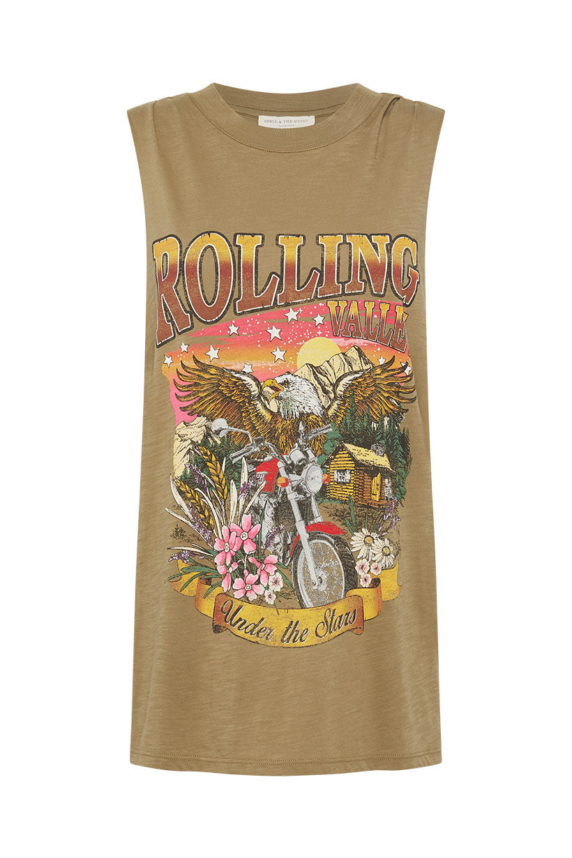 Rolling Valley Muscle Tank by SPELL