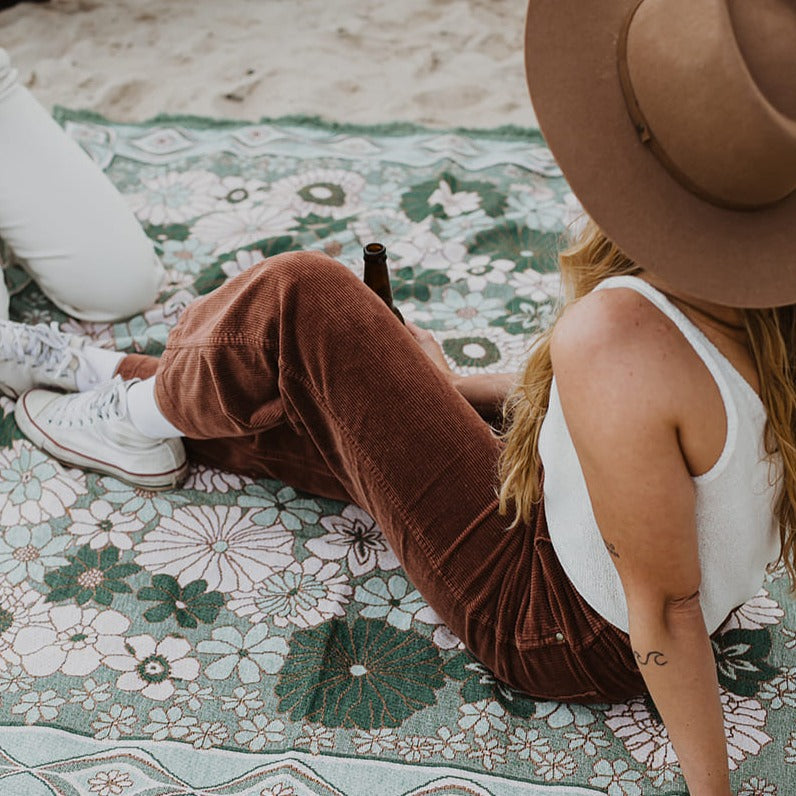 Wandering Folk Throw Peppermint by WANDERING FOLK