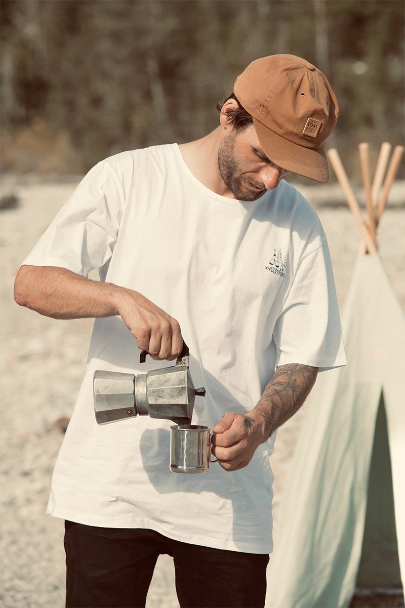 White Woody Tee