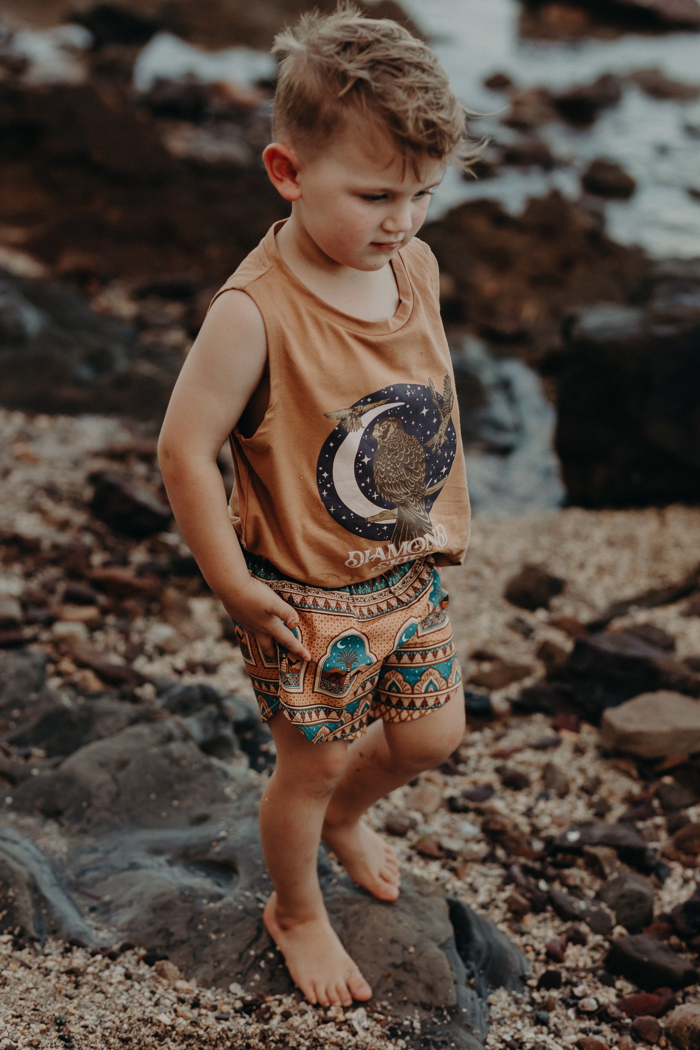 Diamond Skies Singlet by CHASING RIVERS