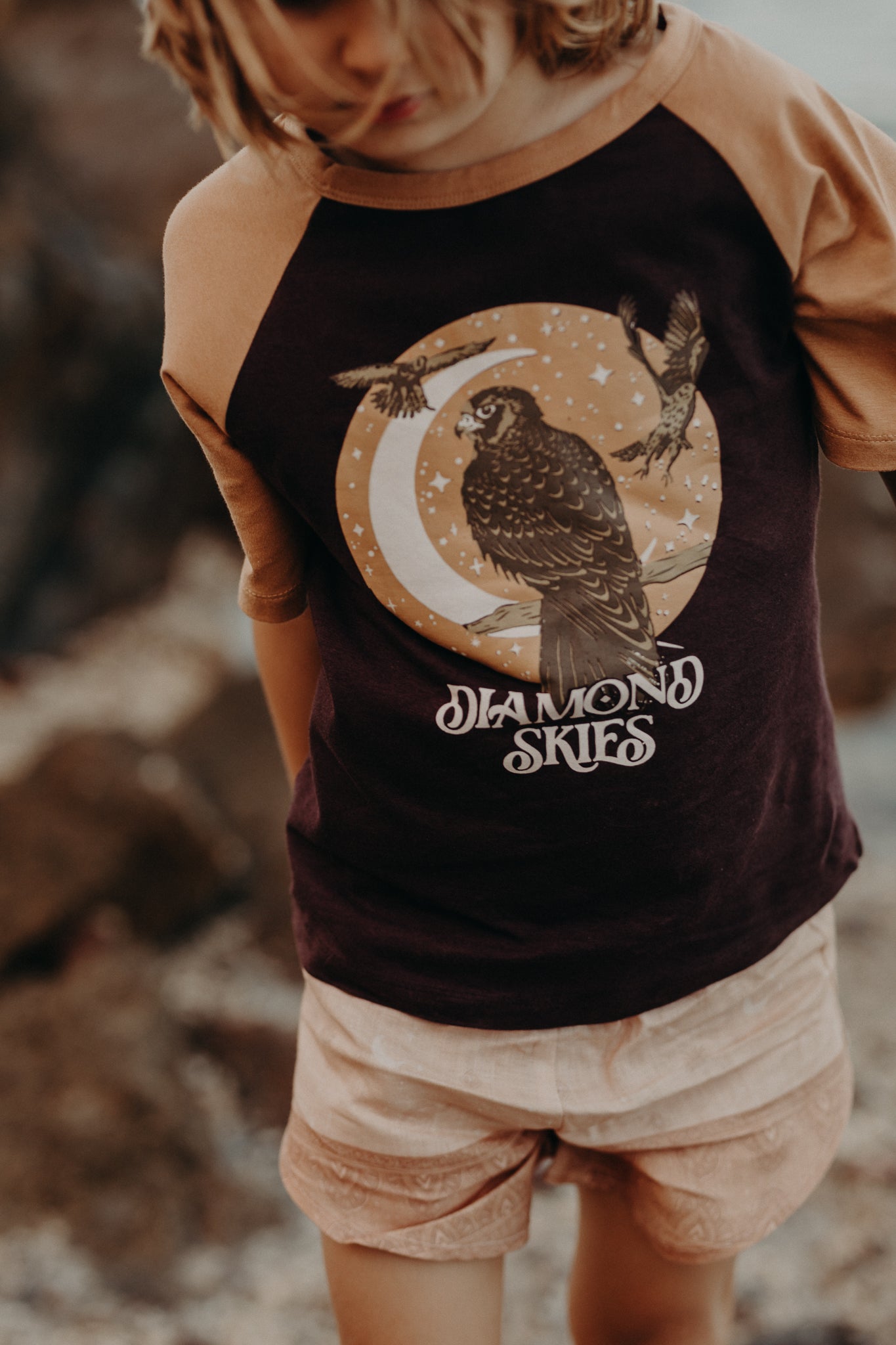Diamond Skies Raglan Tee by CHASING RIVERS
